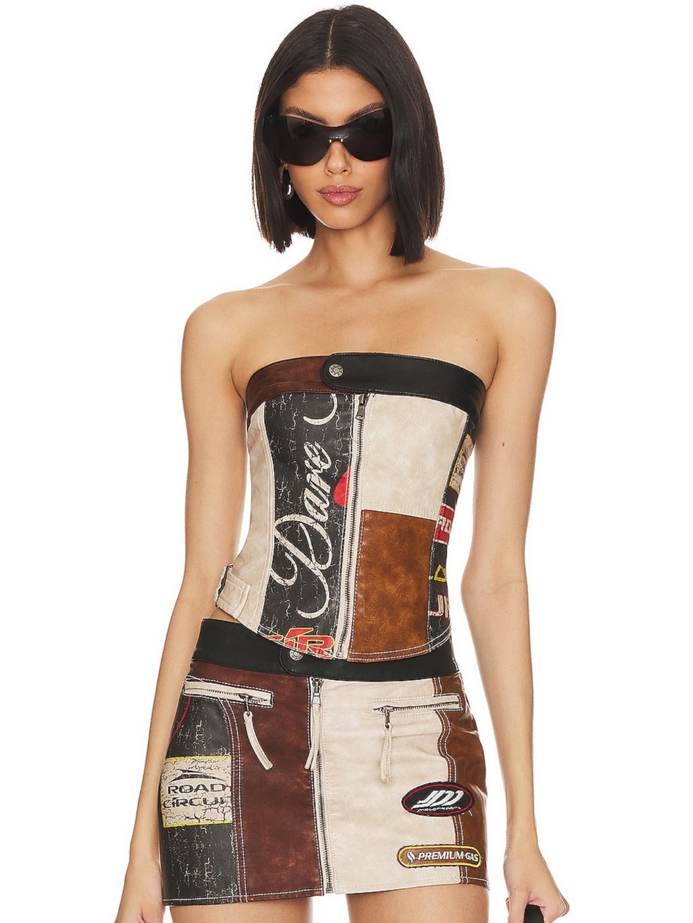 Jaded London -Dayton Faux leather corset - Picture 2 of 5
